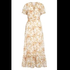 LEITH Floral Print Maxi Dress